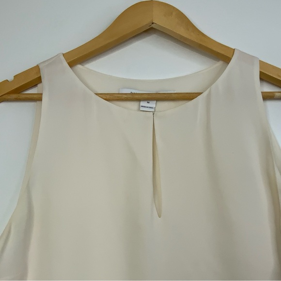 Diane Von Furstenberg Beige 100% Silk Tank Top. Womens Size Medium. - Picture 4 of 8